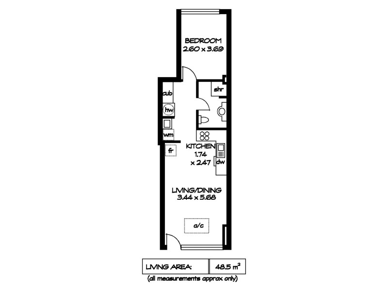 121/281-286 North Terrace, Adelaide SA 5000 Floorplan