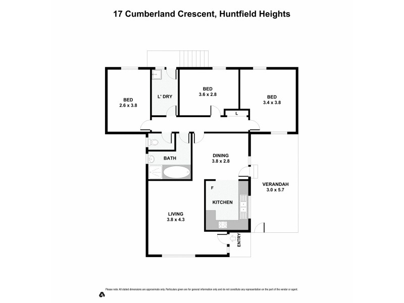 17 Cumberland Crescent, Huntfield Heights SA 5163 Floorplan