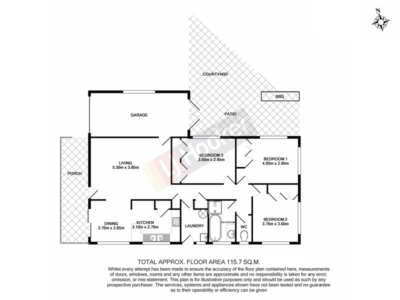 25 Whitewood Street, Algester QLD 4115 Floorplan