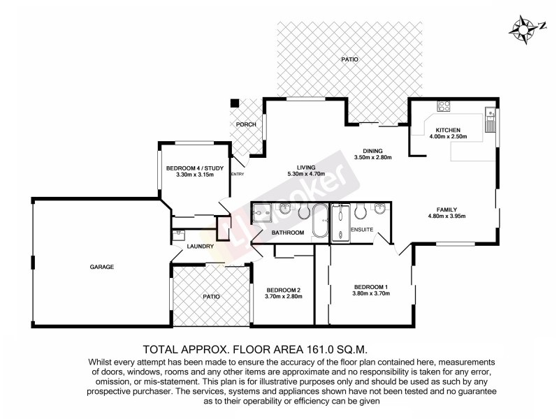 41 Golden Avenue, Calamvale QLD 4116 Floorplan