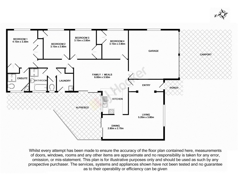 4 Corypha Crescent, Calamvale QLD 4116 Floorplan