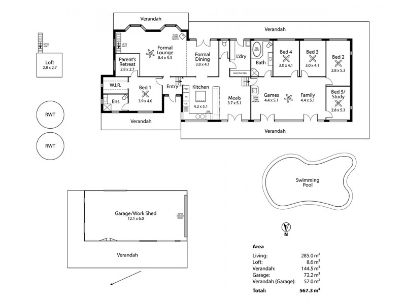 222 Harrogate Road, Brukunga SA 5252 Floorplan