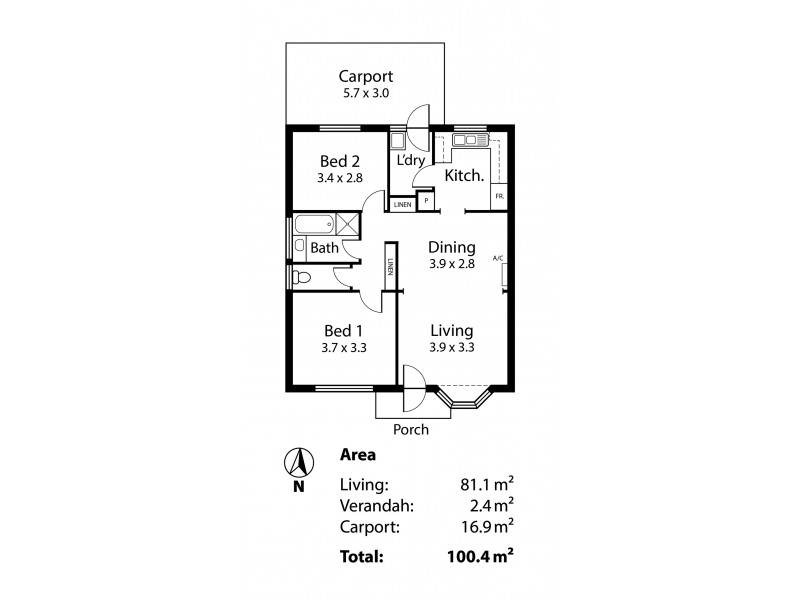 1/28 Northumberland Street, Tusmore SA 5065 Floorplan