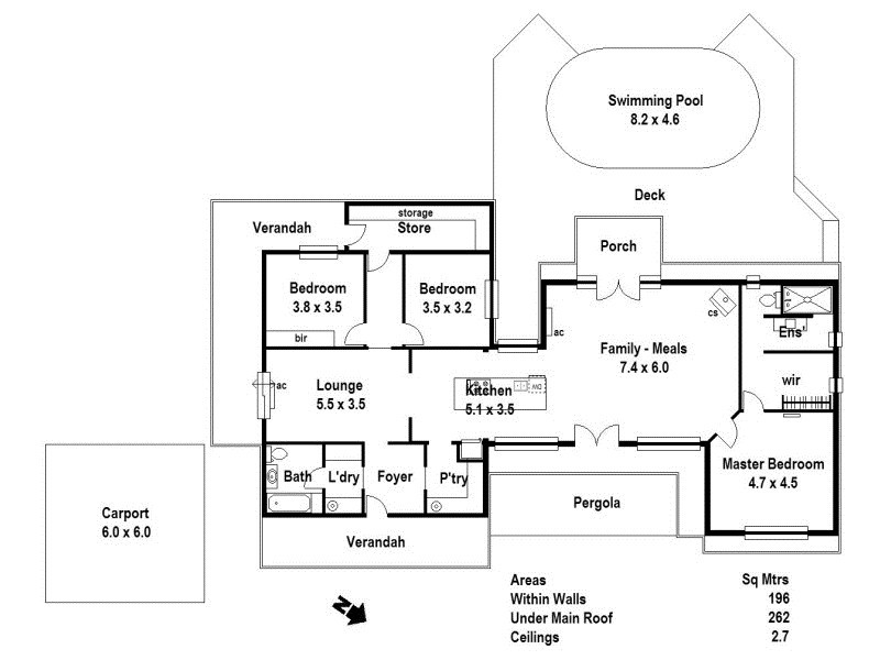 838 Flaxley Road, Flaxley SA 5153 Floorplan