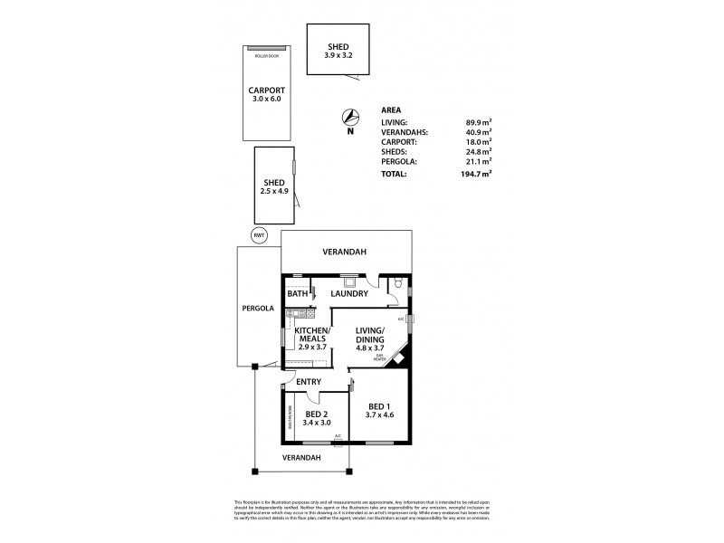 26 Third Avenue, Cheltenham SA 5014 Floorplan