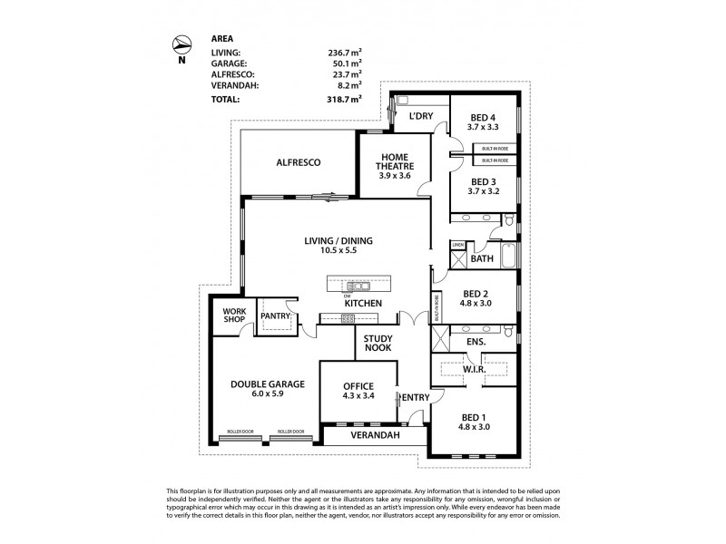 41 Nursery Road, Kanmantoo SA 5252 Floorplan