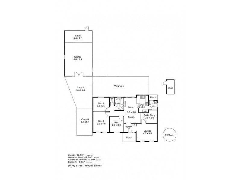 20 Fry Street, Mount Barker SA 5251 Floorplan