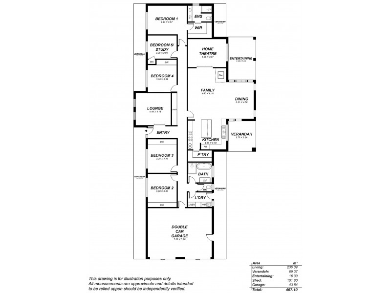 330 Church Hill Road, Echunga SA 5153 Floorplan