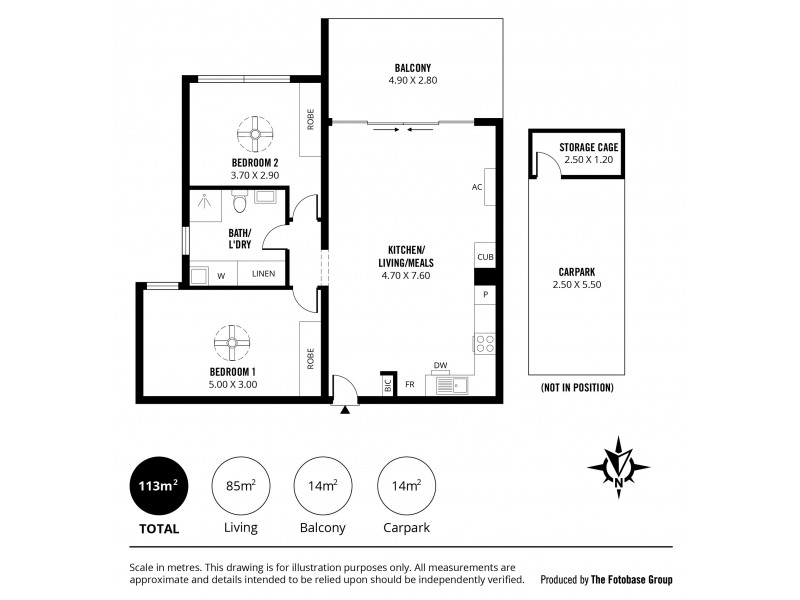 202/288 St Clair Avenue, St Clair SA 5280 Floorplan