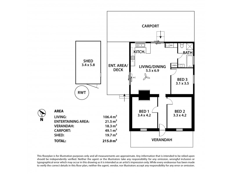 47 Seventh Avenue, Murray Bridge SA 5253 Floorplan