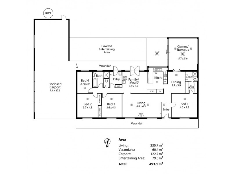 103 Carnells Boundary Road, Birdwood SA 5234 Floorplan