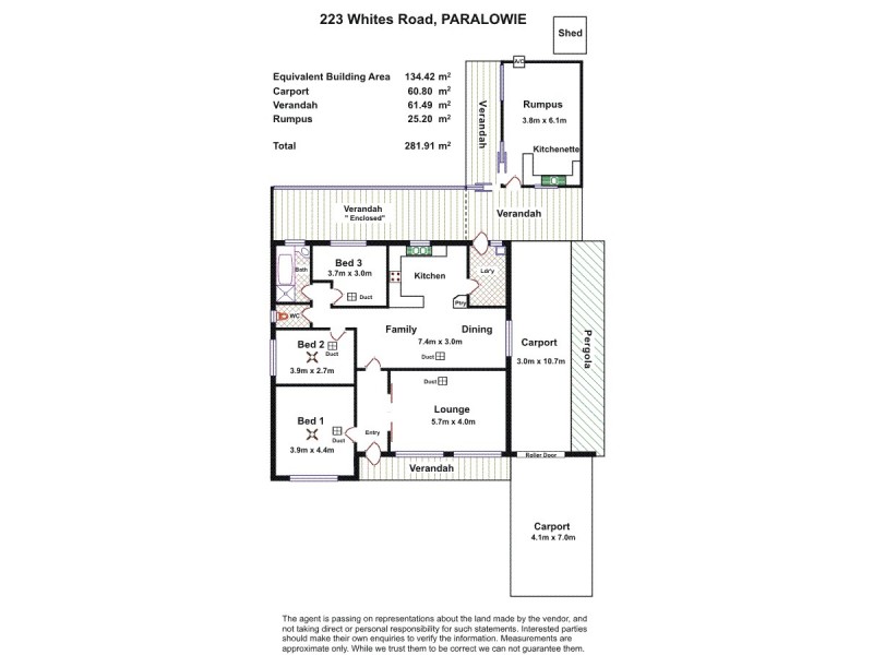 223 Whites Road, Paralowie SA 5108 Floorplan