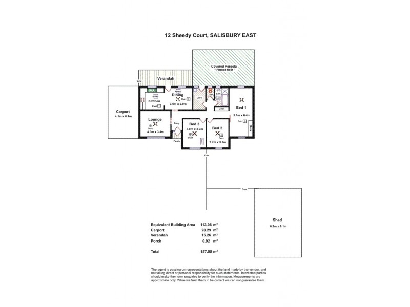12 Sheedy Court, Salisbury East SA 5109 Floorplan