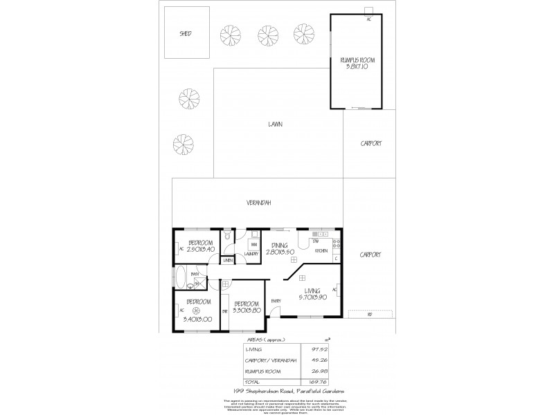 199 Shepherdson Road, Parafield Gardens SA 5107 Floorplan