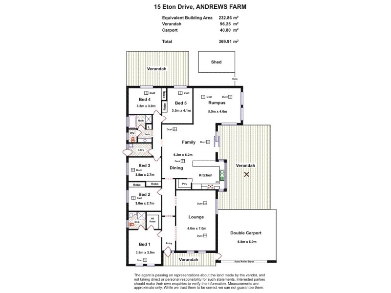 15 Eton Drive, Andrews Farm SA 5114 Floorplan
