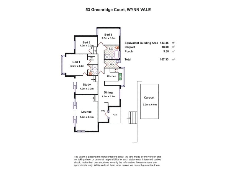 53 Greenridge Court, Wynn Vale SA 5127 Floorplan