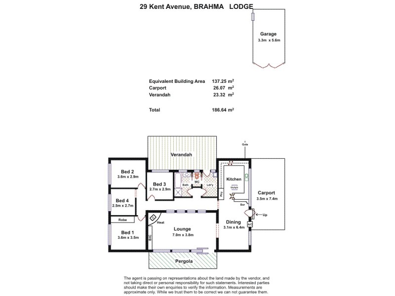 29 Kent Avenue, Brahma Lodge SA 5109 Floorplan