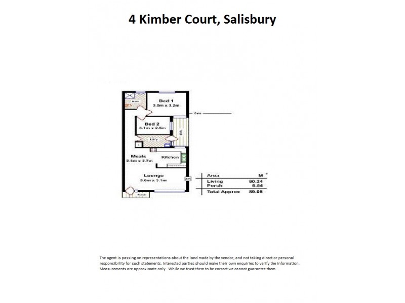 4 Kimber Court, Salisbury SA 5108 Floorplan