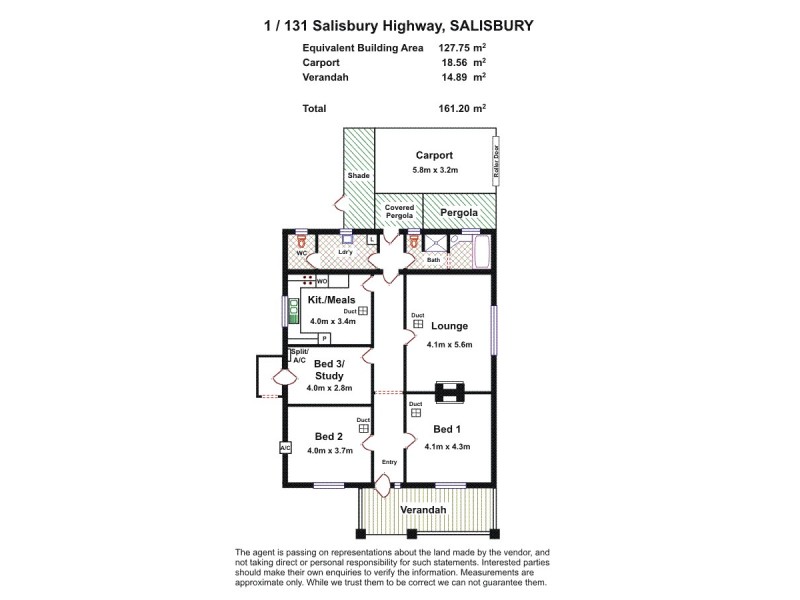 1/131 Salisbury Highway, Salisbury SA 5108 Floorplan