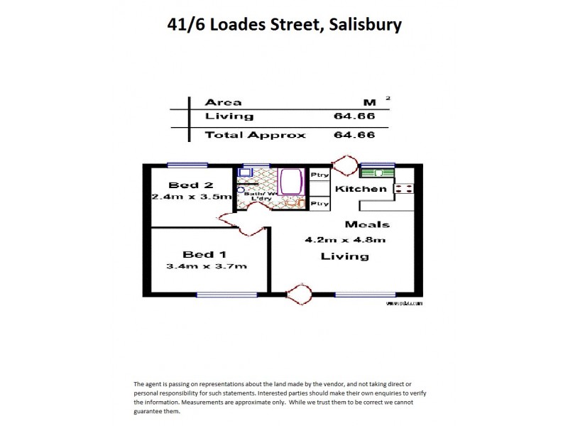 41/6 Loades Street, Salisbury SA 5108 Floorplan