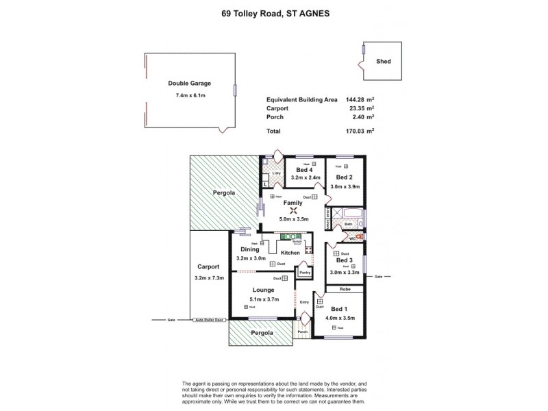 69 Tolley Road, St Agnes SA 5097 Floorplan
