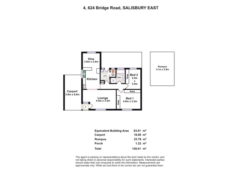 4/624 Bridge Road, Salisbury East SA 5109 Floorplan
