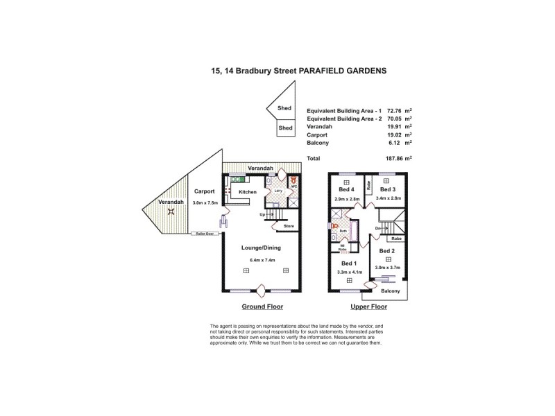 15/14 Bradbury Street, Parafield Gardens SA 5107 Floorplan
