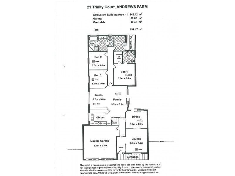 21 Trinity Court, Andrews Farm SA 5114 Floorplan