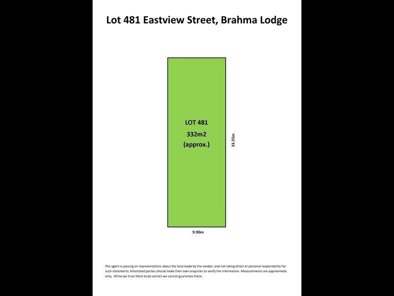Lot 481 Eastview Street, Brahma Lodge SA 5109