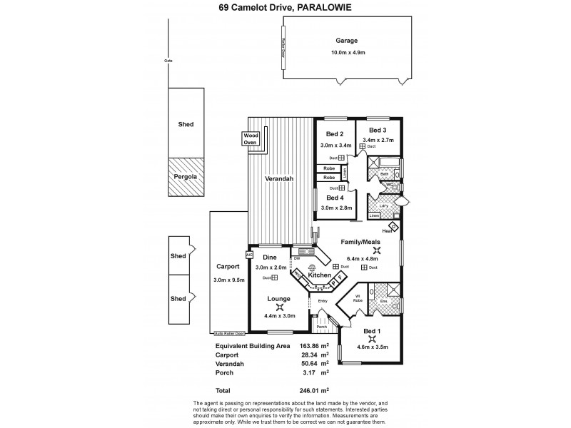 69 Camelot Drive, Paralowie SA 5108 Floorplan