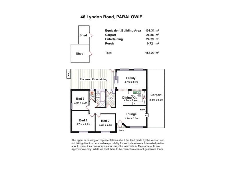 46 Lyndon Road, Paralowie SA 5108 Floorplan