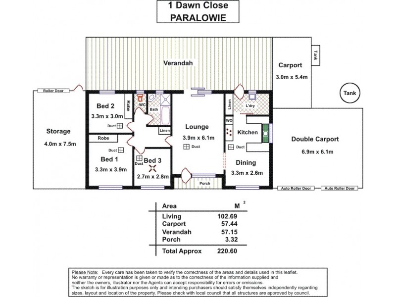 1 Dawn Close, Paralowie SA 5108 Floorplan
