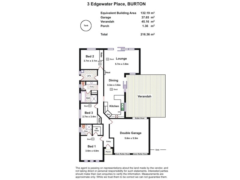 3 Edgewater Place, Burton SA 5110 Floorplan