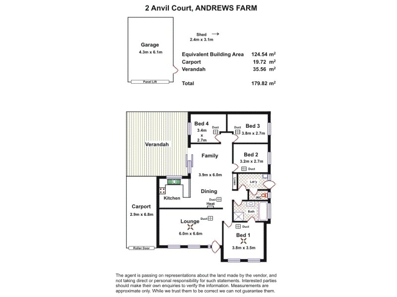 2 Anvil Court, Andrews Farm SA 5114 Floorplan