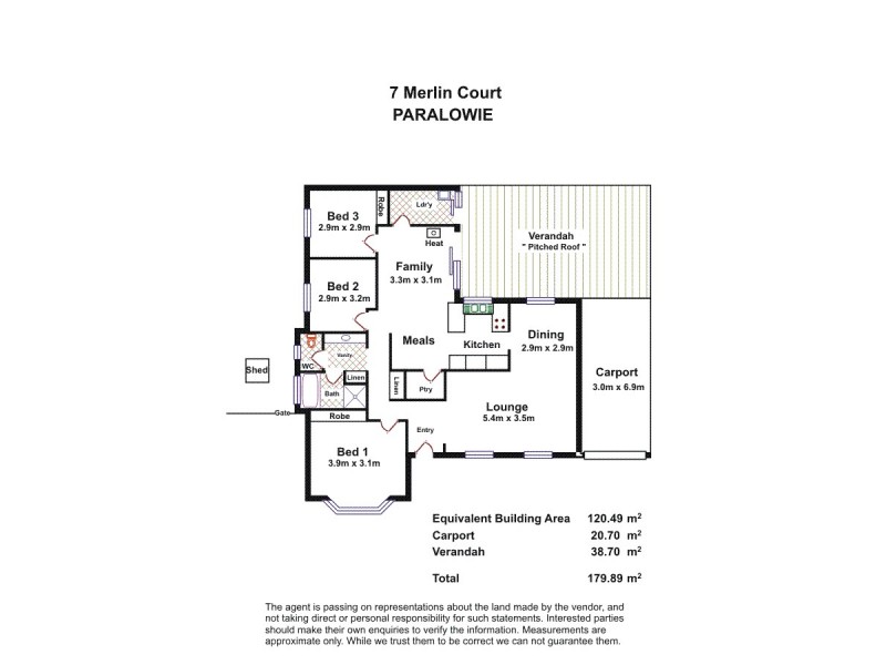 7 Merlin Court, Paralowie SA 5108 Floorplan