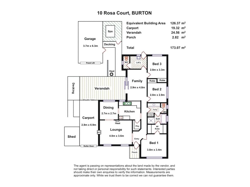 10 Rosa Court, Burton SA 5110 Floorplan