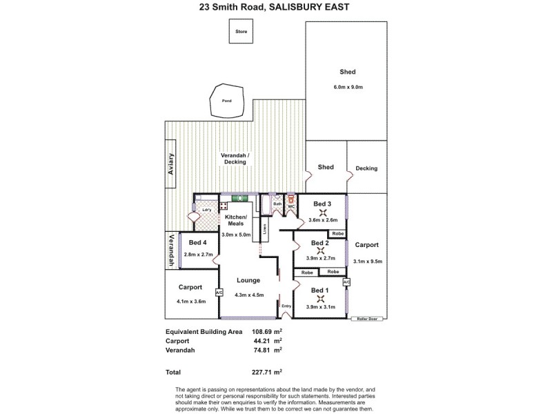 23 Smith Road, Salisbury East SA 5109 Floorplan