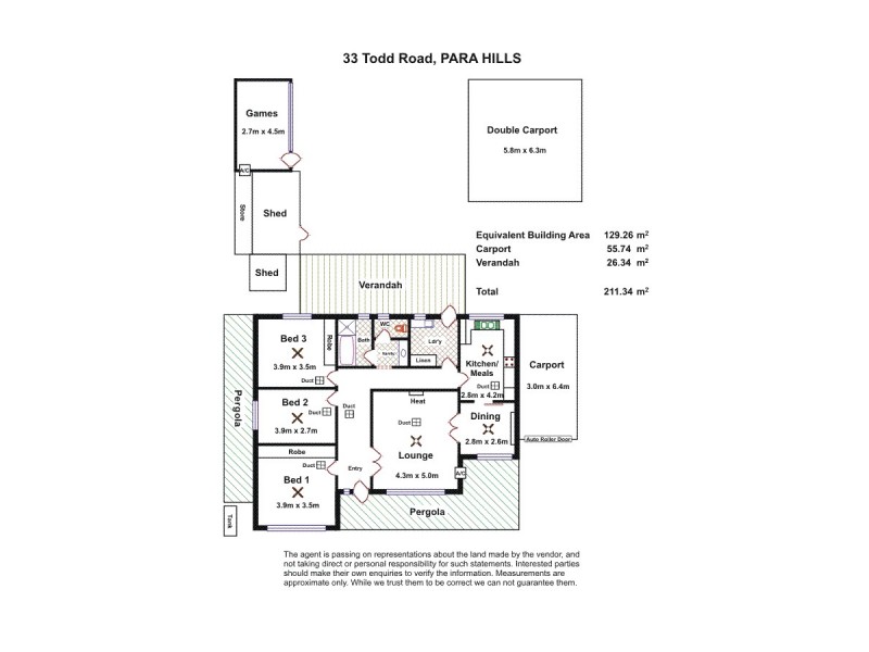 33 Todd Road, Para Hills SA 5096 Floorplan