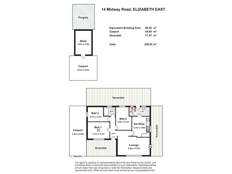 14 Midway Road, Elizabeth East SA 5112 Floorplan