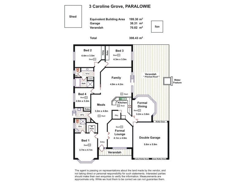 3 Caroline Grove, Paralowie SA 5108 Floorplan