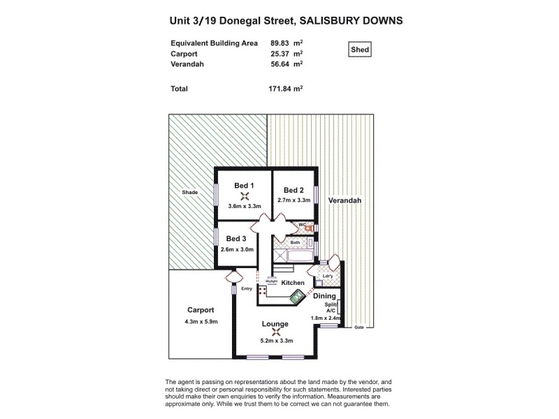 3/19 Donegal Street, Salisbury Downs SA 5108 Floorplan