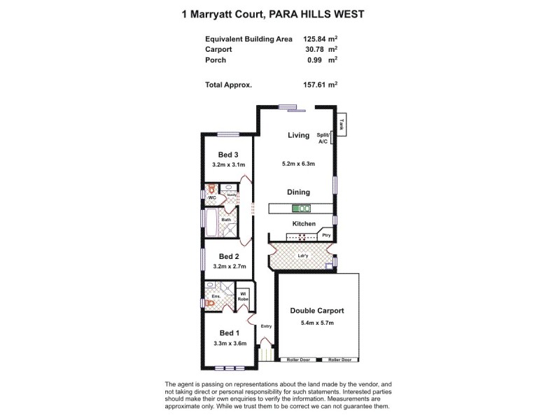 1 Marryat Court, Para Hills West SA 5096 Floorplan