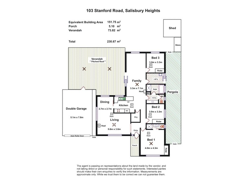 103 Stanford Road, Salisbury Heights SA 5109 Floorplan