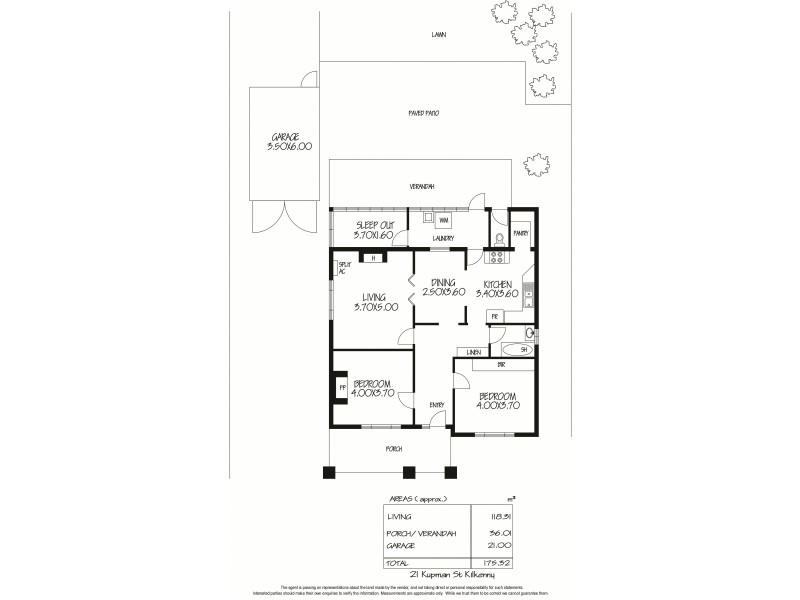 21 Kupman Street, Kilkenny SA 5009 Floorplan