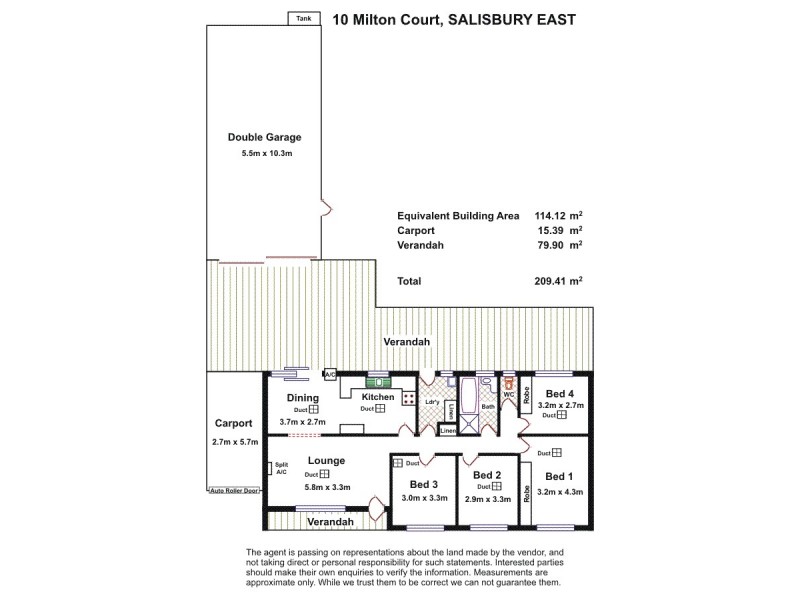10 Milton Court, Salisbury East SA 5109 Floorplan