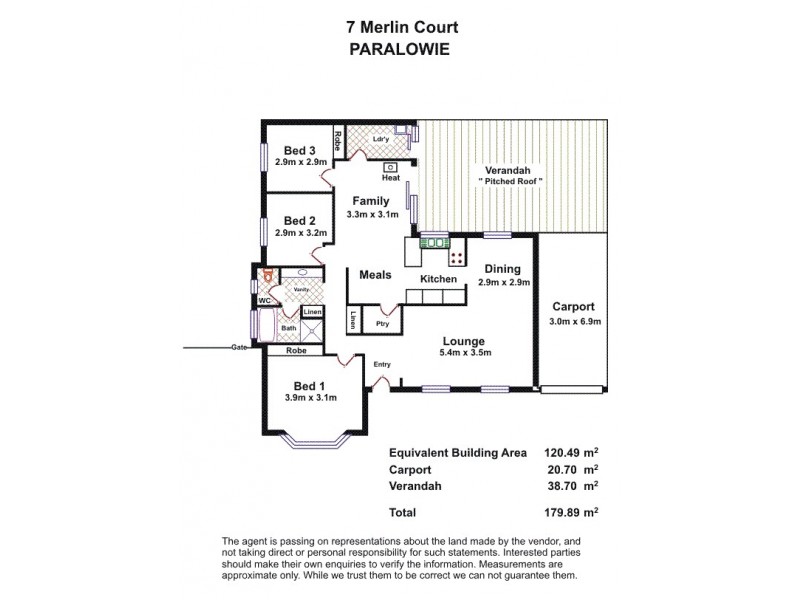 7. Merlin Court, Paralowie SA 5108 Floorplan