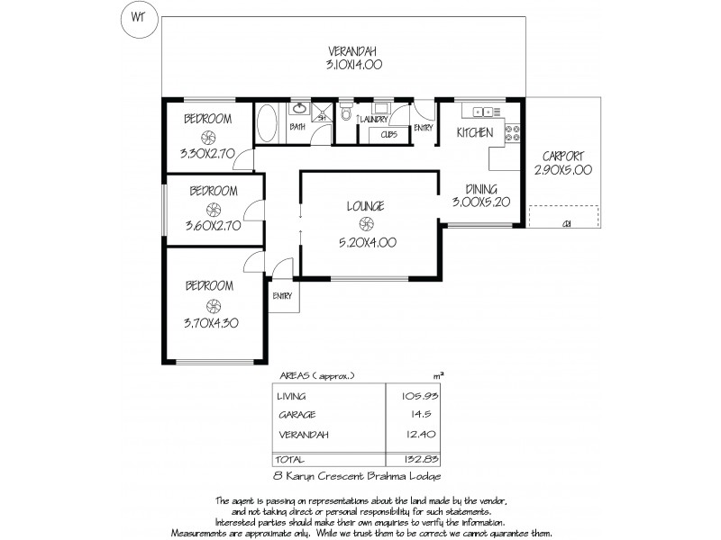 8 Karyn Crescent, Brahma Lodge SA 5109 Floorplan