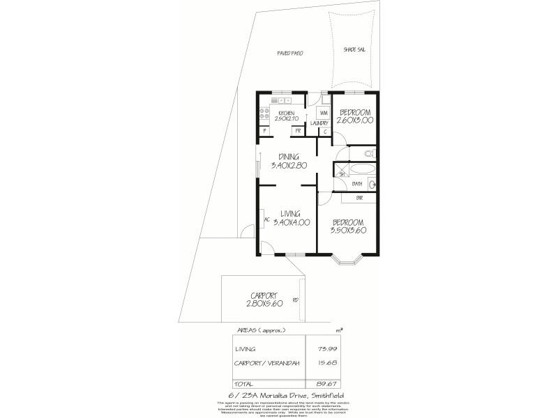 6/23A Morialta Drive, Smithfield SA 5114 Floorplan