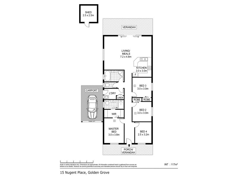 15 Nugent Place, Golden Grove SA 5125 Floorplan