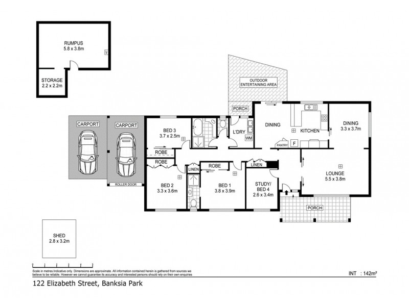 122 Elizabeth Street, Banksia Park SA 5091 Floorplan